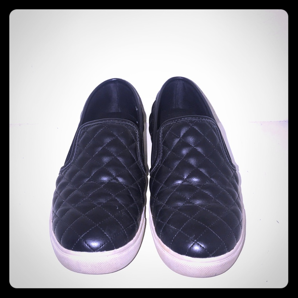 Madden Girl quilted slip on loafers